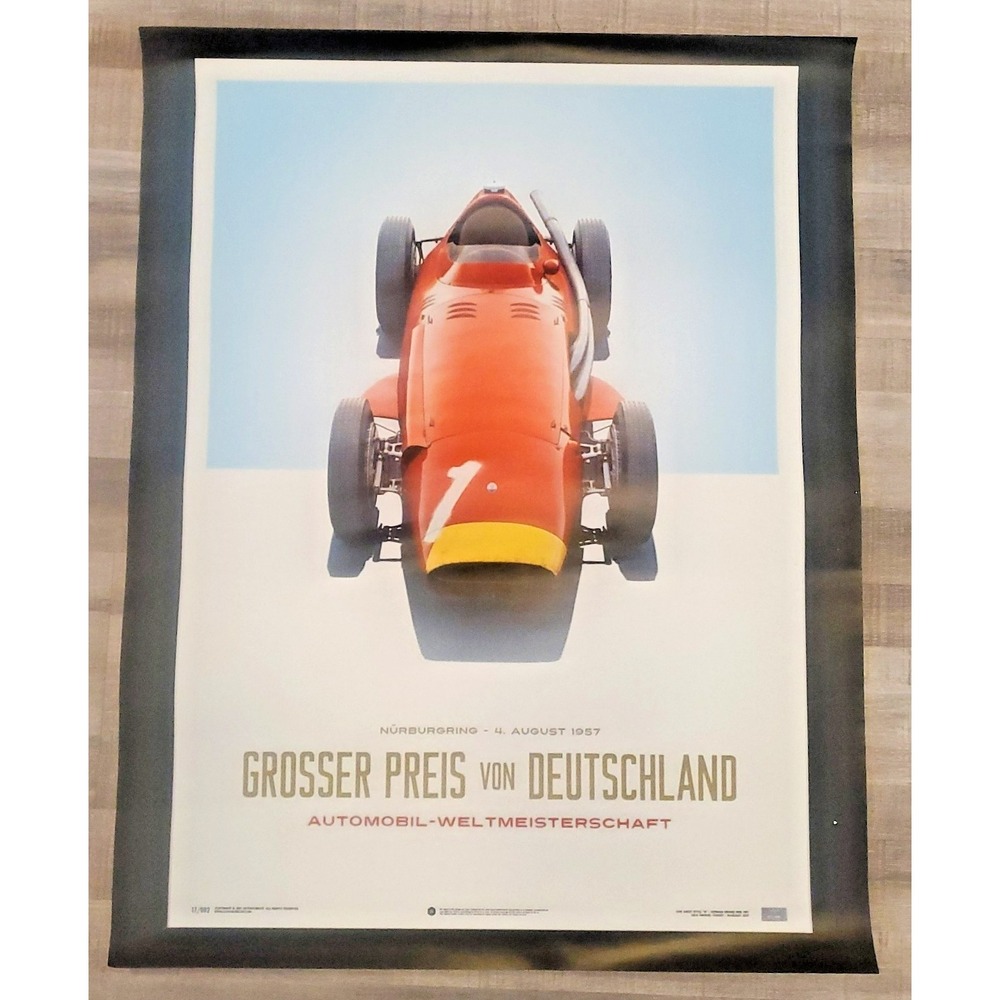 German Car Races Vintage Poster Print Car Racing Grand Prix HSR  22X28 HSR